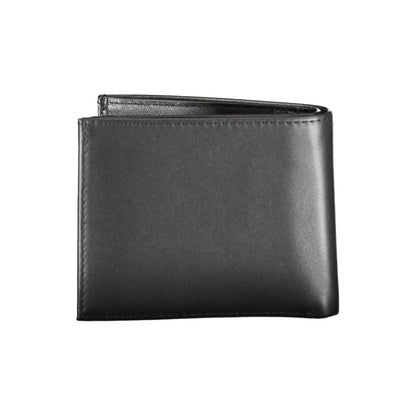 Calvin Klein Schwarzes Leder Herren Portemonnaie