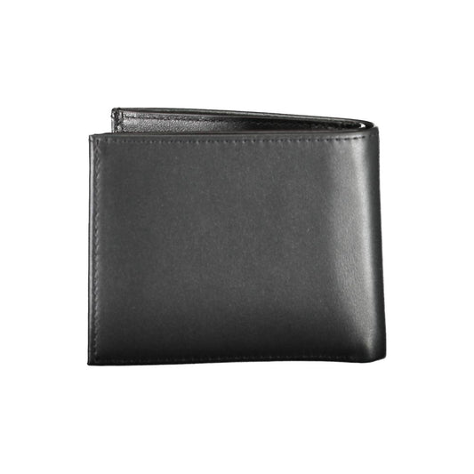 Calvin Klein Schwarzes Leder Herren Portemonnaie