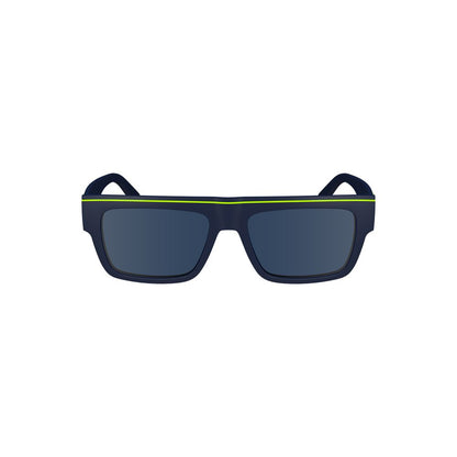 Calvin Klein Blaue Plastik-Sonnenbrille für Männer