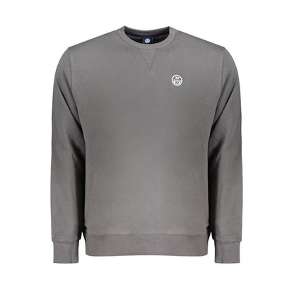 North Sails Grigio Cotton Men Sweatshirt