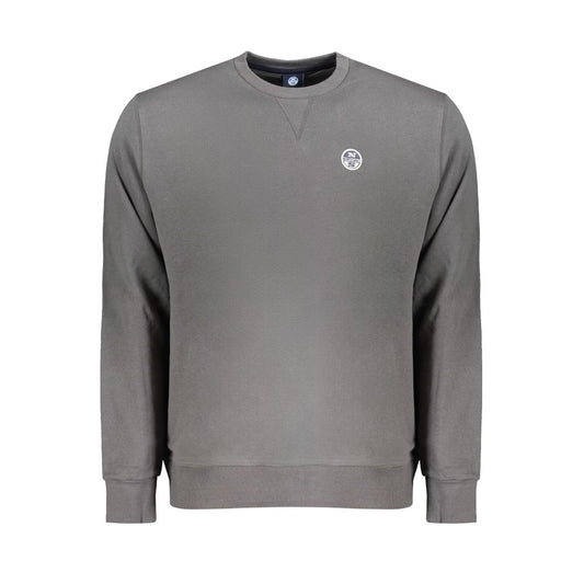 North Sails Grigio Cotton Men Sweatshirt