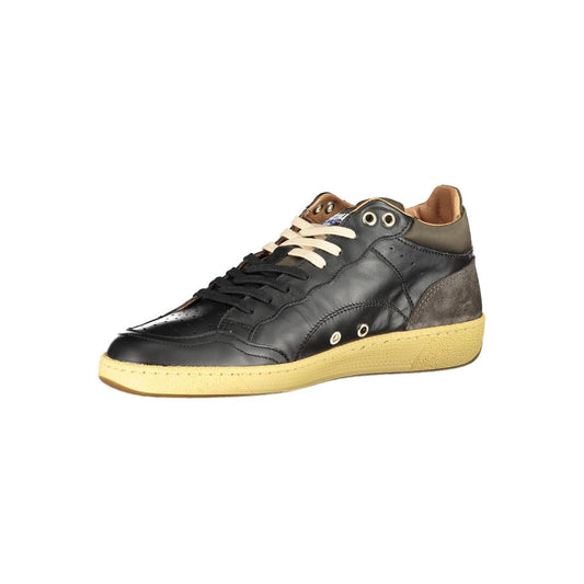 Blauer Black Polyester Athletic Sneakers