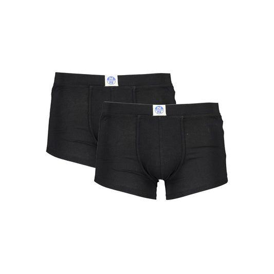 North Sails Black Cotton Men Boxer Pack