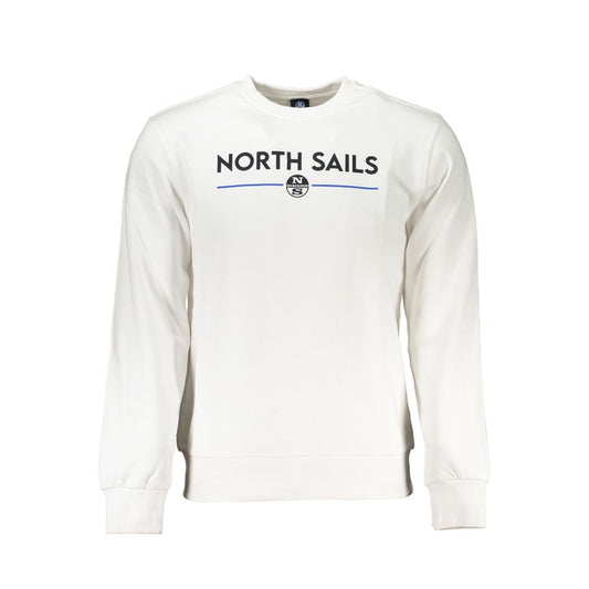 North Sails White Cotton Sweatshirt