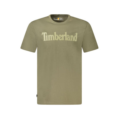 Timberland Verde Cotton Men T-Shirt