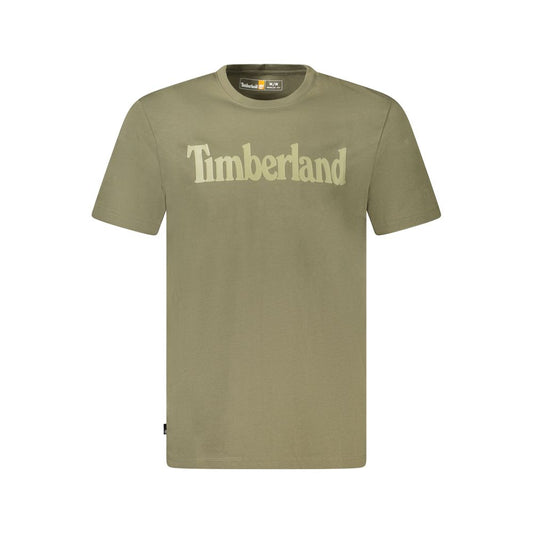 Timberland Verde Cotton Men T-Shirt
