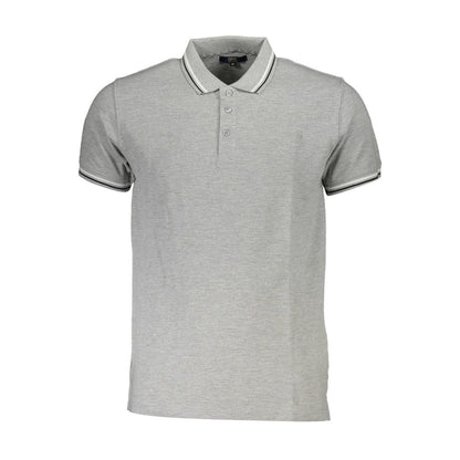 Cavalli Class Brown Cotton Men Polo Shirt