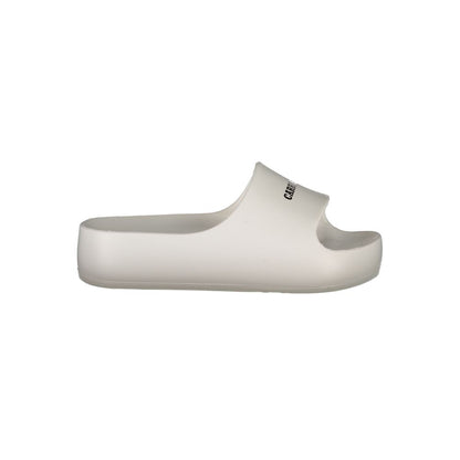 Carrera White Polyurethane Women Slipper