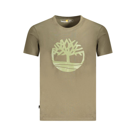 Timberland Verde Cotton Men T-Shirt