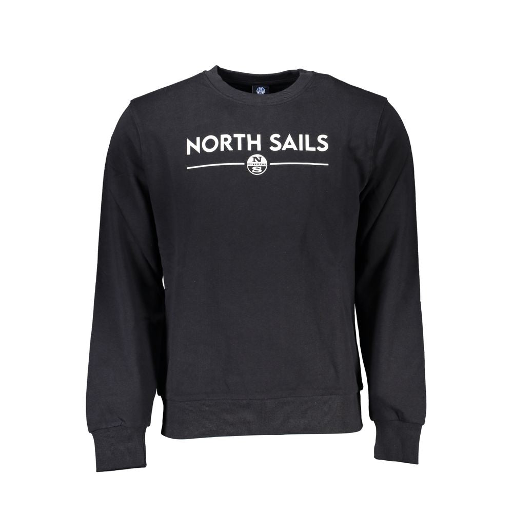 North Sails Black Cotton Sweatshirt