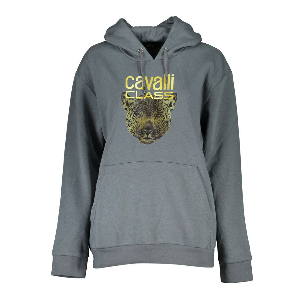 Cavalli Class Grigio Polyester Women Sweatshirt