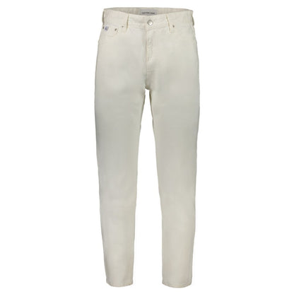 Calvin Klein Herrenjeans aus weißer Baumwolle