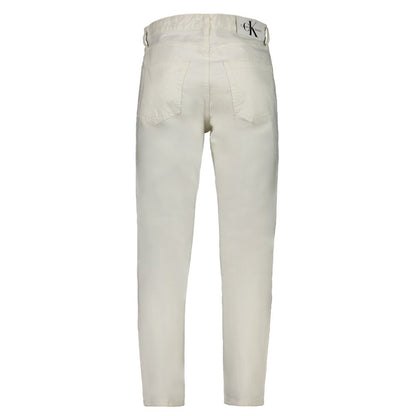 Calvin Klein Herrenjeans aus weißer Baumwolle