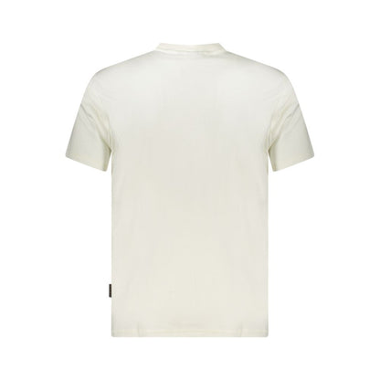 Napapijri White Cotton Men T-Shirt