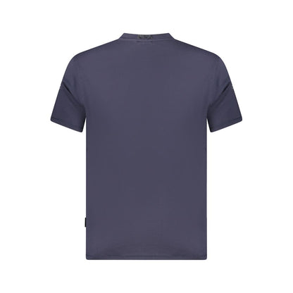 Napapijri Blue Organic Cotton Men T-Shirt
