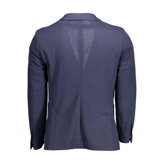 Gant Blue Cotton Men Jacket
