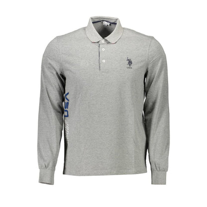 U.S. POLO ASSN. Grigio Cotton Men Polo Shirt