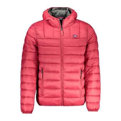 Norway 1963 Rote Polyamid Herren Jacke