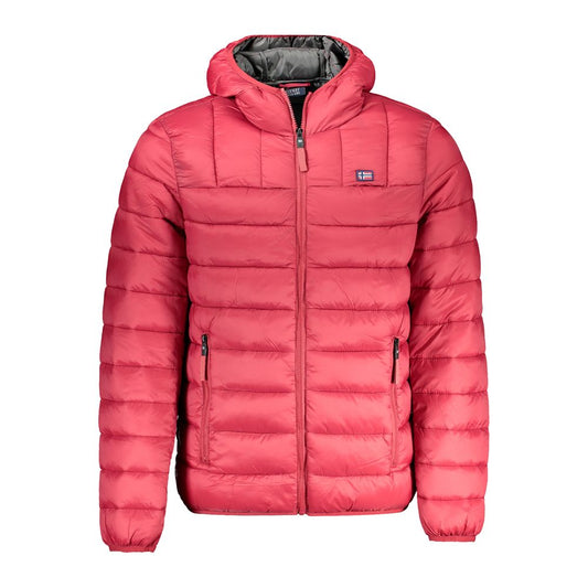 Norway 1963 Rote Polyamid Herren Jacke