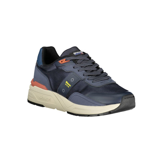 Blauer Blue Polyester Athletic Sneakers