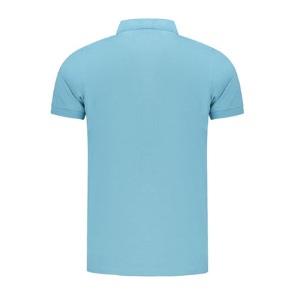 Norway 1963 Hellblaues Baumwoll-Poloshirt für Männer