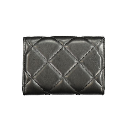 Mario Valentino Black Polyurethane Women Wallet