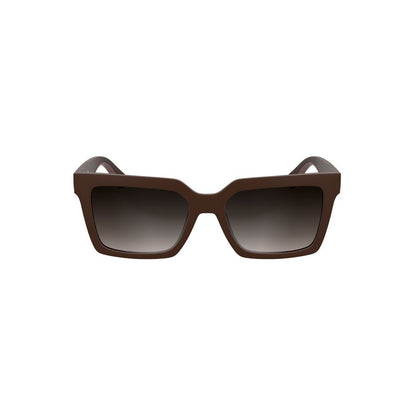 Calvin Klein Rote Sonnenbrille aus biobasiertem Stoff für Frauen