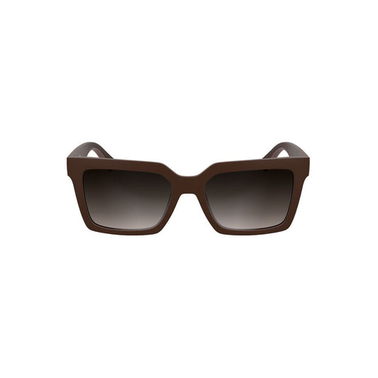 Calvin Klein Rote Sonnenbrille aus biobasiertem Stoff für Frauen
