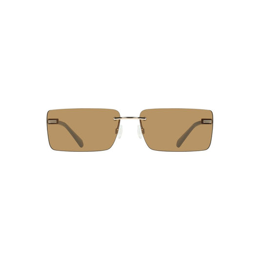 Calvin Klein Beige Metall Frauen Sonnenbrille