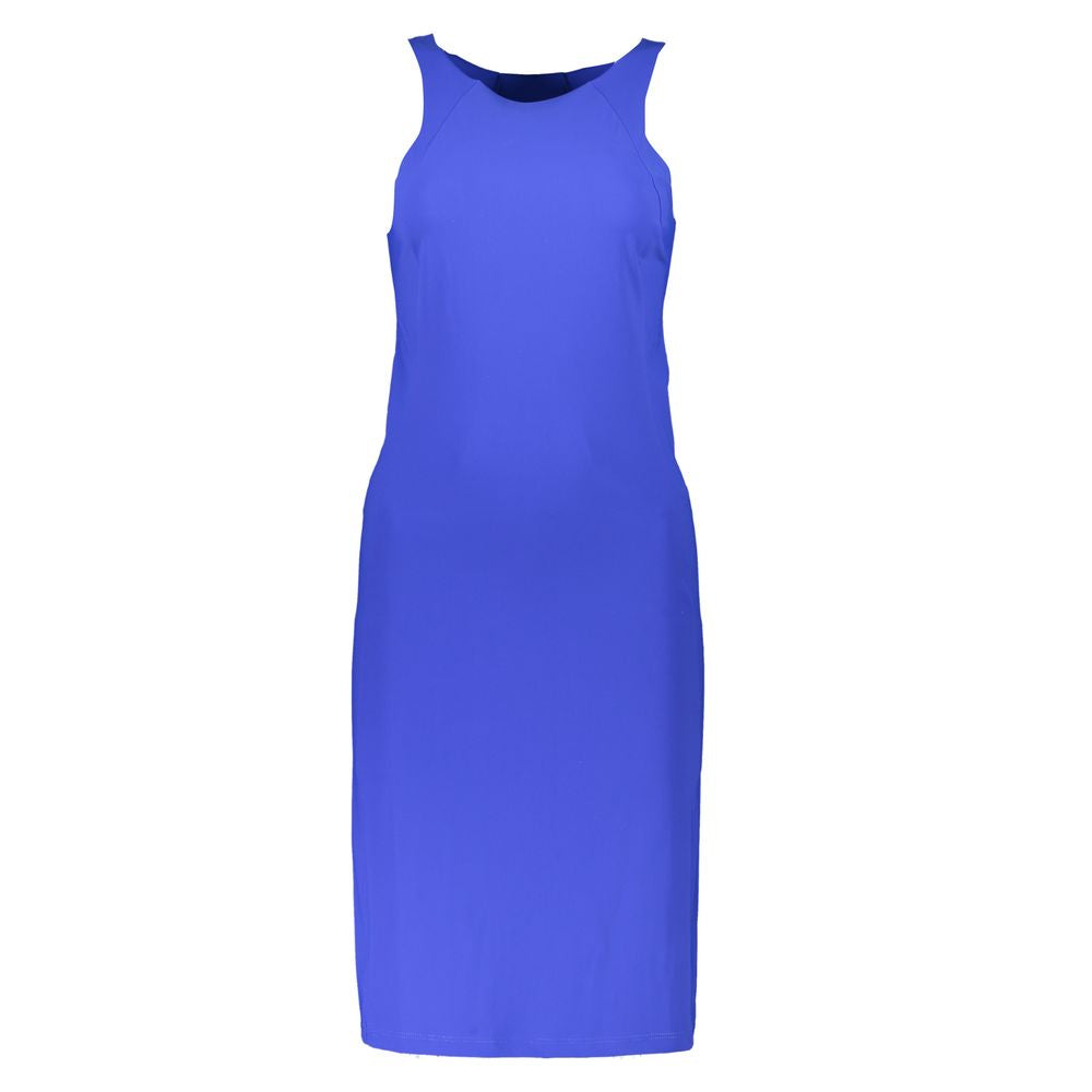 Patrizia Pepe Blue Elastane Casual Dress