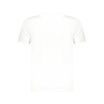 Cavalli Class White Cotton Men T-Shirt