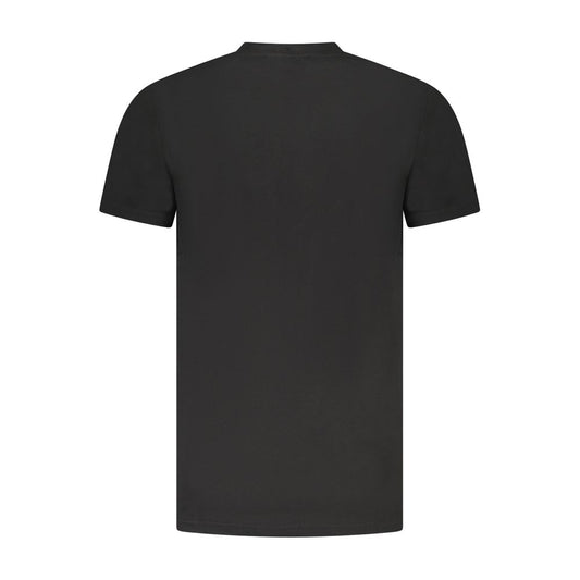 Cavalli Class Black Cotton Men T-Shirt