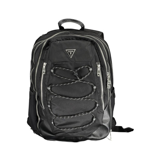 Guess Jeans Black Polyamide Backpack