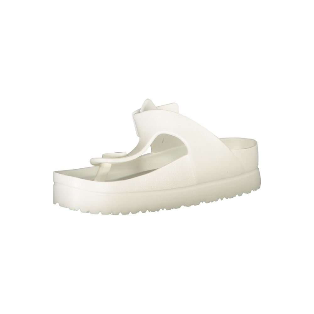 Carrera White Polyurethane Women Sandal