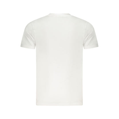 Cavalli Class White Cotton Men T-Shirt