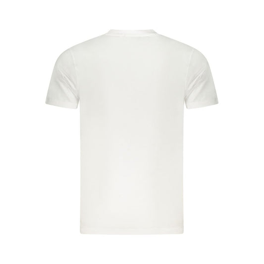 Cavalli Class White Cotton Men T-Shirt