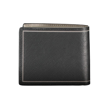 Tommy Hilfiger Schwarzes Leder Portemonnaie