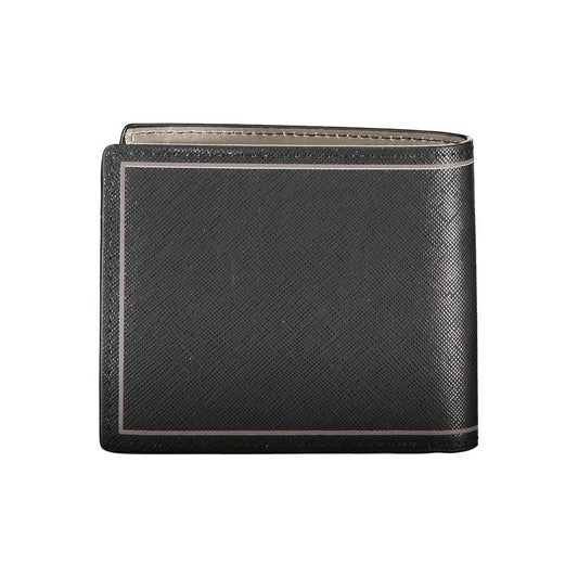 Tommy Hilfiger Schwarzes Leder Portemonnaie