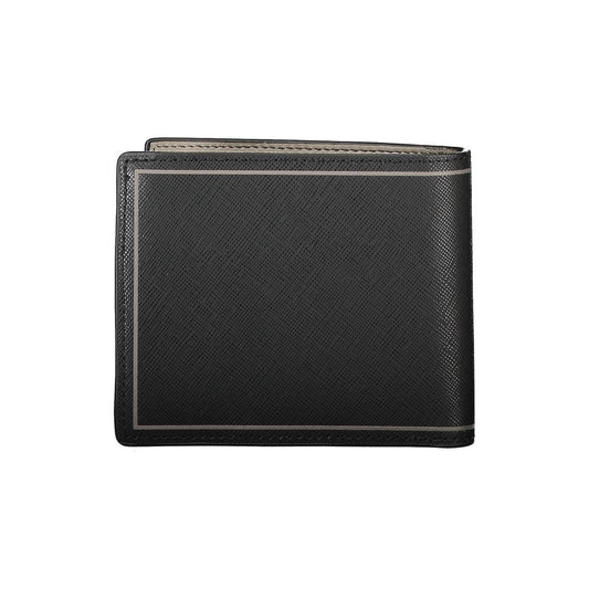 Tommy Hilfiger Schwarzes Leder Portemonnaie