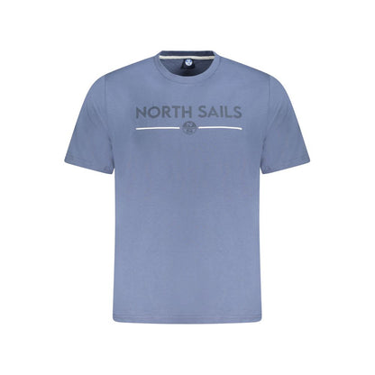 North Sails Blu Cotton Men T-Shirt