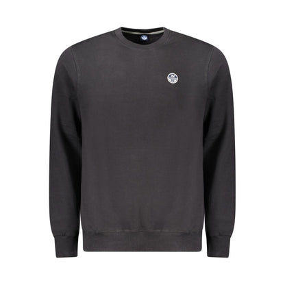 North Sails Black Cotton Men's Sweatshirt