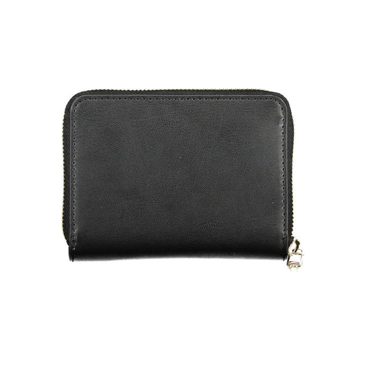 Tommy Hilfiger Schwarzes Portemonnaie aus Polyethylen