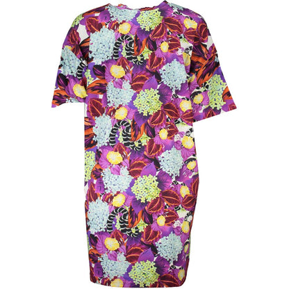 Cavalli Class Purple Cotton Casual Dress