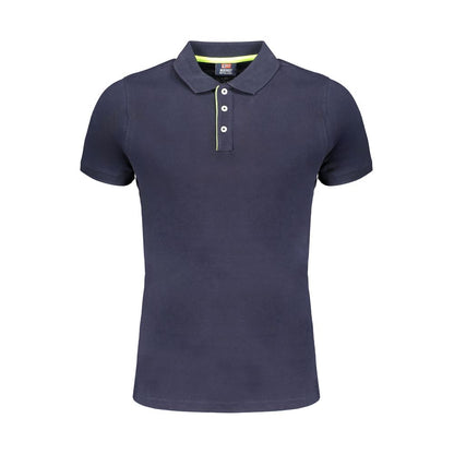 Norway 1963 Blaues Baumwoll-Poloshirt