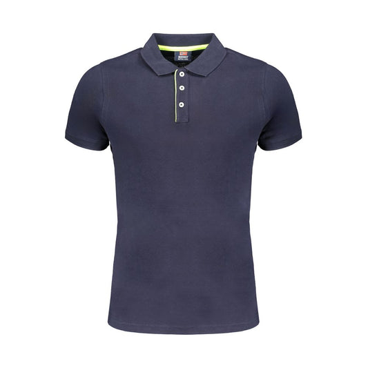 Norway 1963 Blaues Baumwoll-Poloshirt