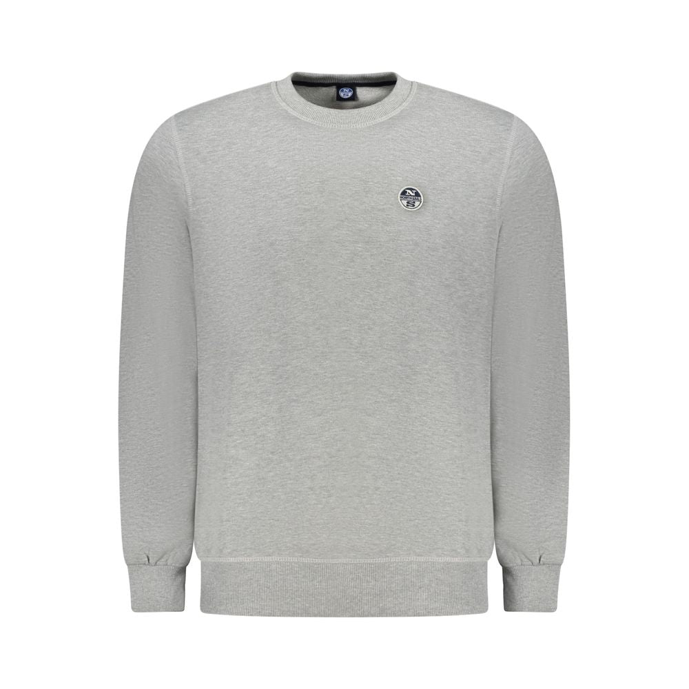 North Sails Grigio Cotton Men Sweatshirt