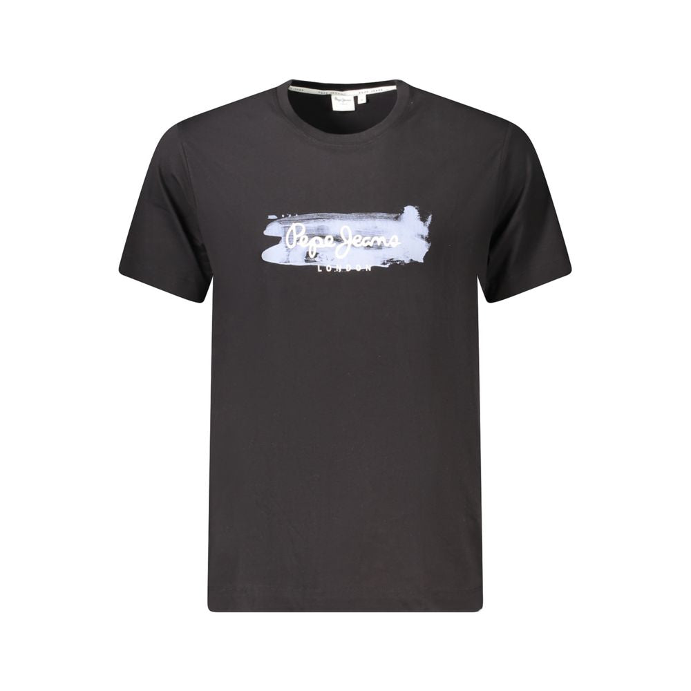 Pepe Jeans Black Cotton Men's T-Shirt