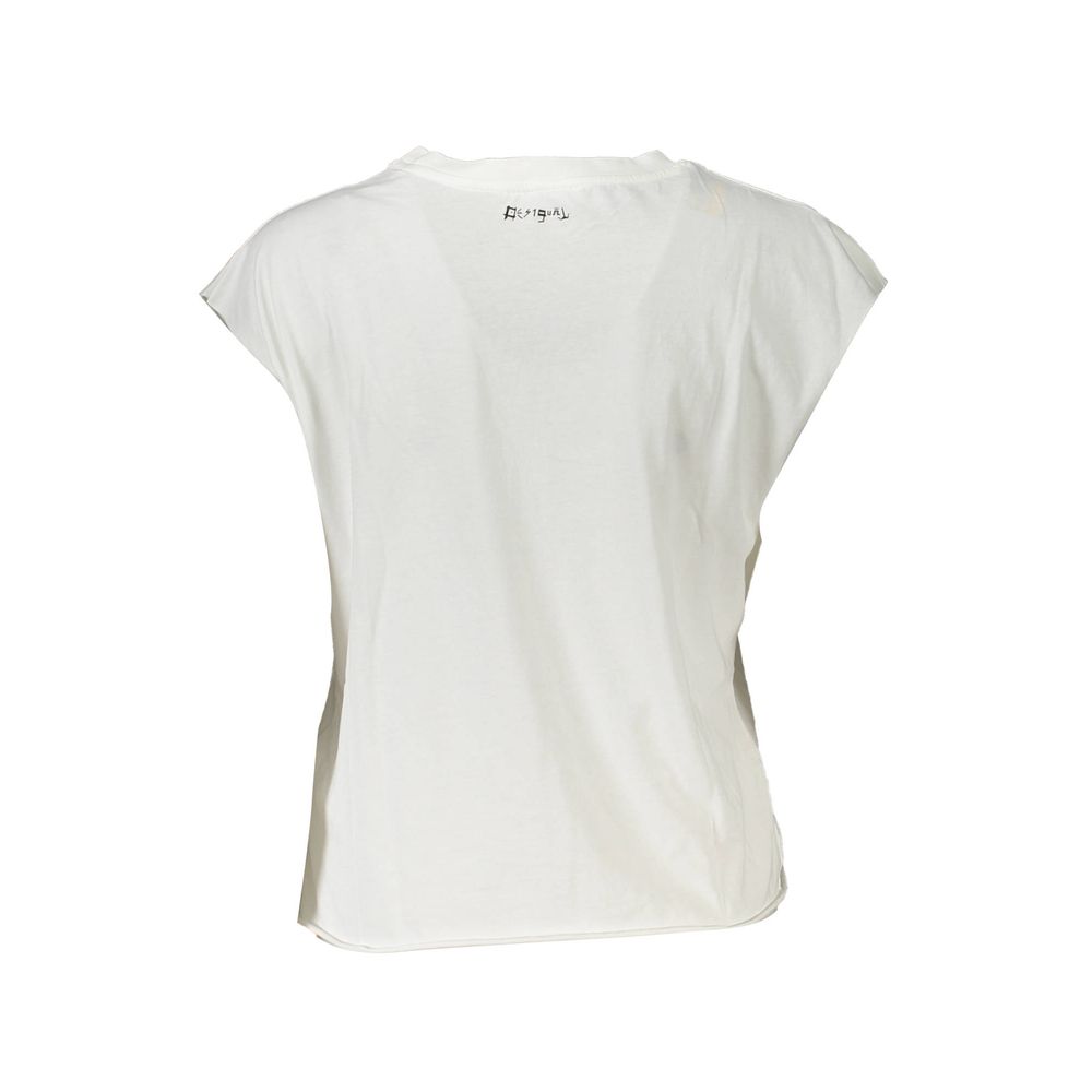 Desigual Weißes Baumwoll-Top für Frauen