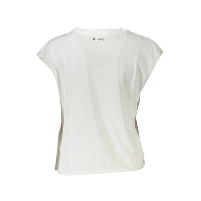 Desigual Weißes Baumwoll-Top für Frauen