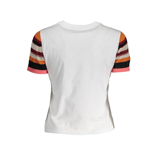 Desigual Weißes T-Shirt aus Baumwolle für Frauen